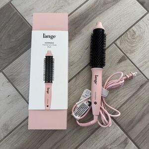 L'ange GlamWave Thermal Ionic Brush Blush Pink Hot Brush Used Once Box Included